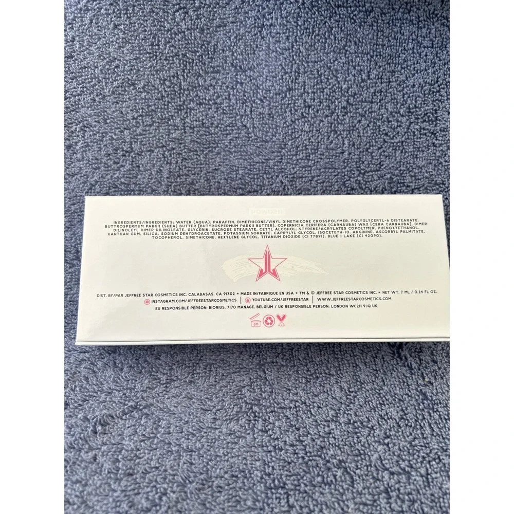 Jeffree Star Approved White Powder Mascara Chrome Collectible New‎